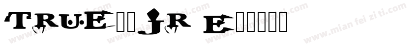 TrueロゴJr E字体转换